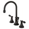 Kingston Brass KS2985BAL Heirloom Widespread Bathroom Faucet W/ Brass Pop-Up, Bronze KS2985BAL - alternate 1